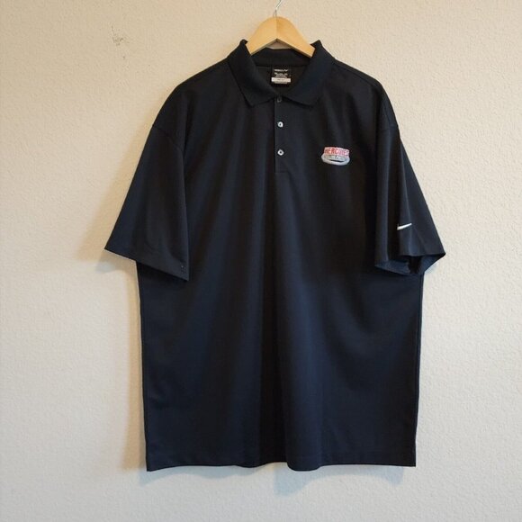 NWT Nike Golf Dri-Fit HERCULES SEALING PRODUCTS Black Branded Employee Polo XXL - Picture 2 of 9
